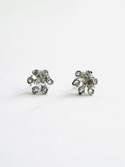 Poppy Earrings 14k Gold - White Topaz - Hannah Daye & Company