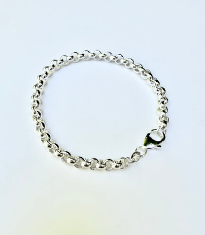 Sterling Silver Bracelet on white background