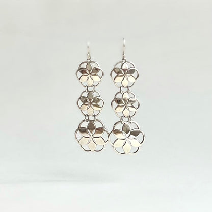 Handcrafted sterling silver earrings - Rosette Collection - Hannah Daye & Company