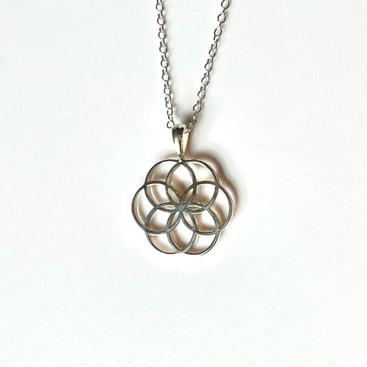 Handcrafted sterling silver pendant - Fiore Collection - Hannah Daye & Company