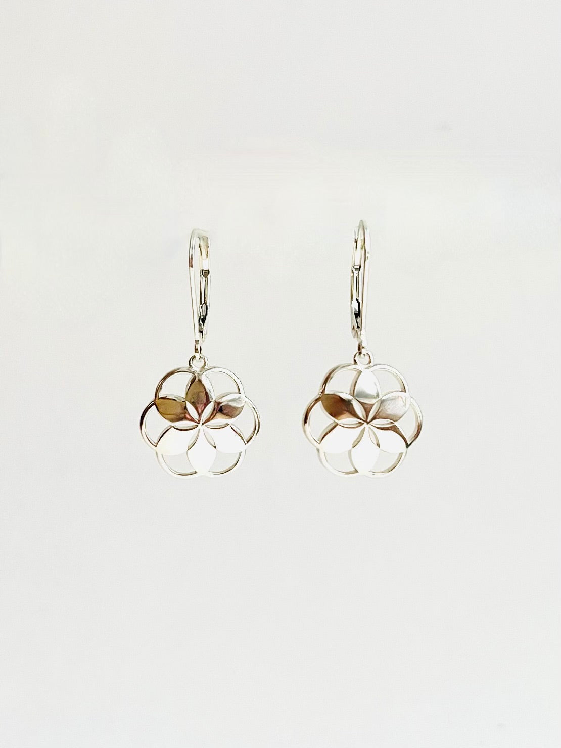 Rosette Piccolo Drop Earrings with Leverbacks - Hannah Daye & Company