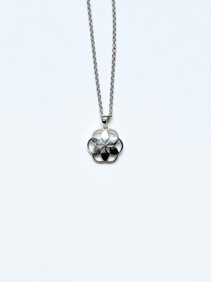 Sterling Silver Pendant by Hannah Daye Rosette Piccolo