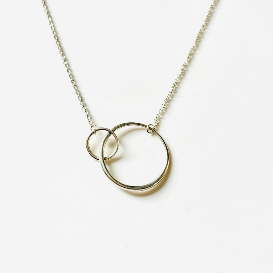 Handcrafted sterling silver necklace - Saturn Collection - Hannah Daye & Company