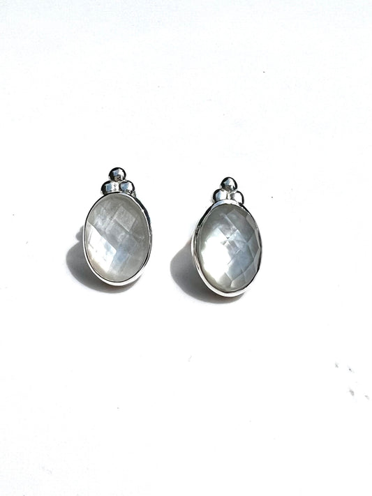 Windsor Earrings - Mother of Pearl - Hannah Daye & Company