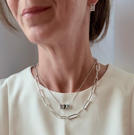 Lexington Triple Necklace - Various Gemstones - Hannah Daye & Company