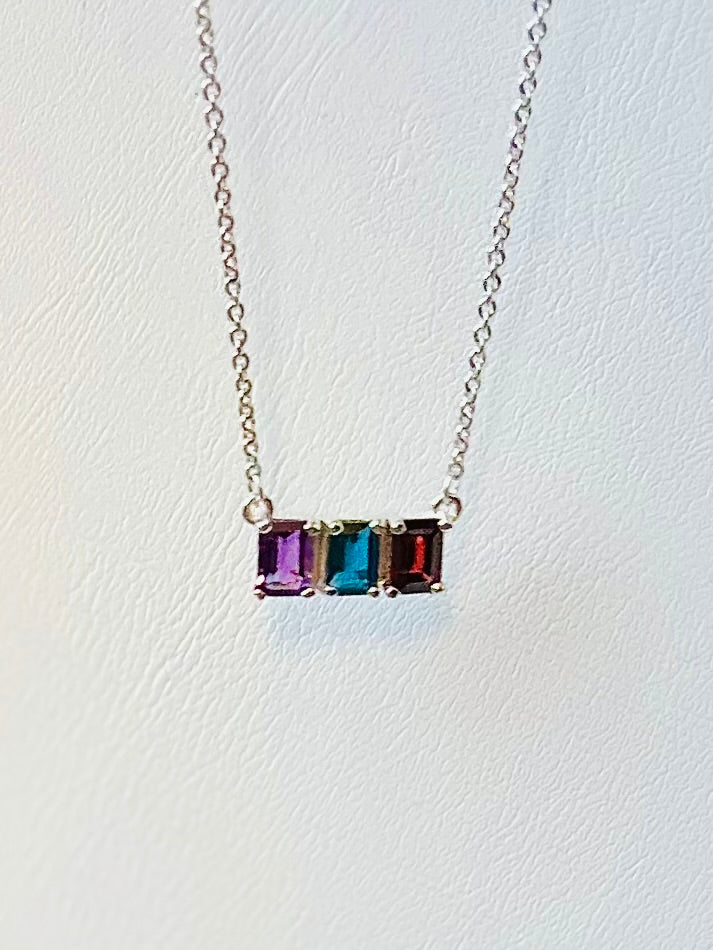 Lexington Triple Necklace - Various Gemstones - Hannah Daye & Company