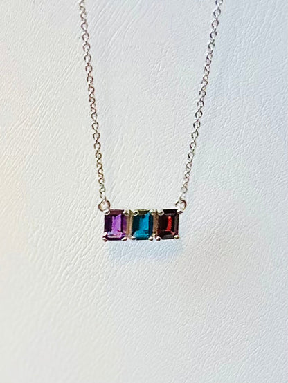 Lexington Triple Necklace - Various Gemstones - Hannah Daye & Company