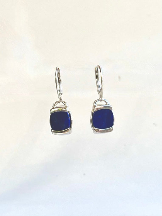 Milan Earrings - Lapis - Leverbacks - Hannah Daye & Company