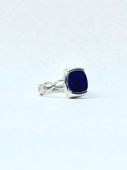 Milanese Ring - Lapis - Hannah Daye & Company