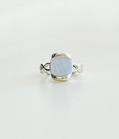 Milanese Ring - Lavender Agate - Hannah Daye & Company