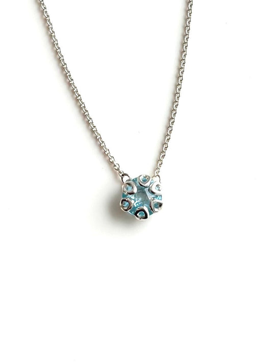 Poppy Necklace - Sky Blue Topaz - Hannah Daye & Company