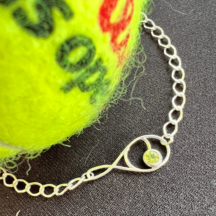 Peridot Deuce Tennis Bracelet by Hannah Daye