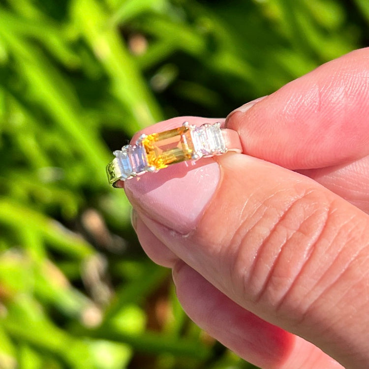 Lexi Band Ring Marigold Citrine by Hannah Daye