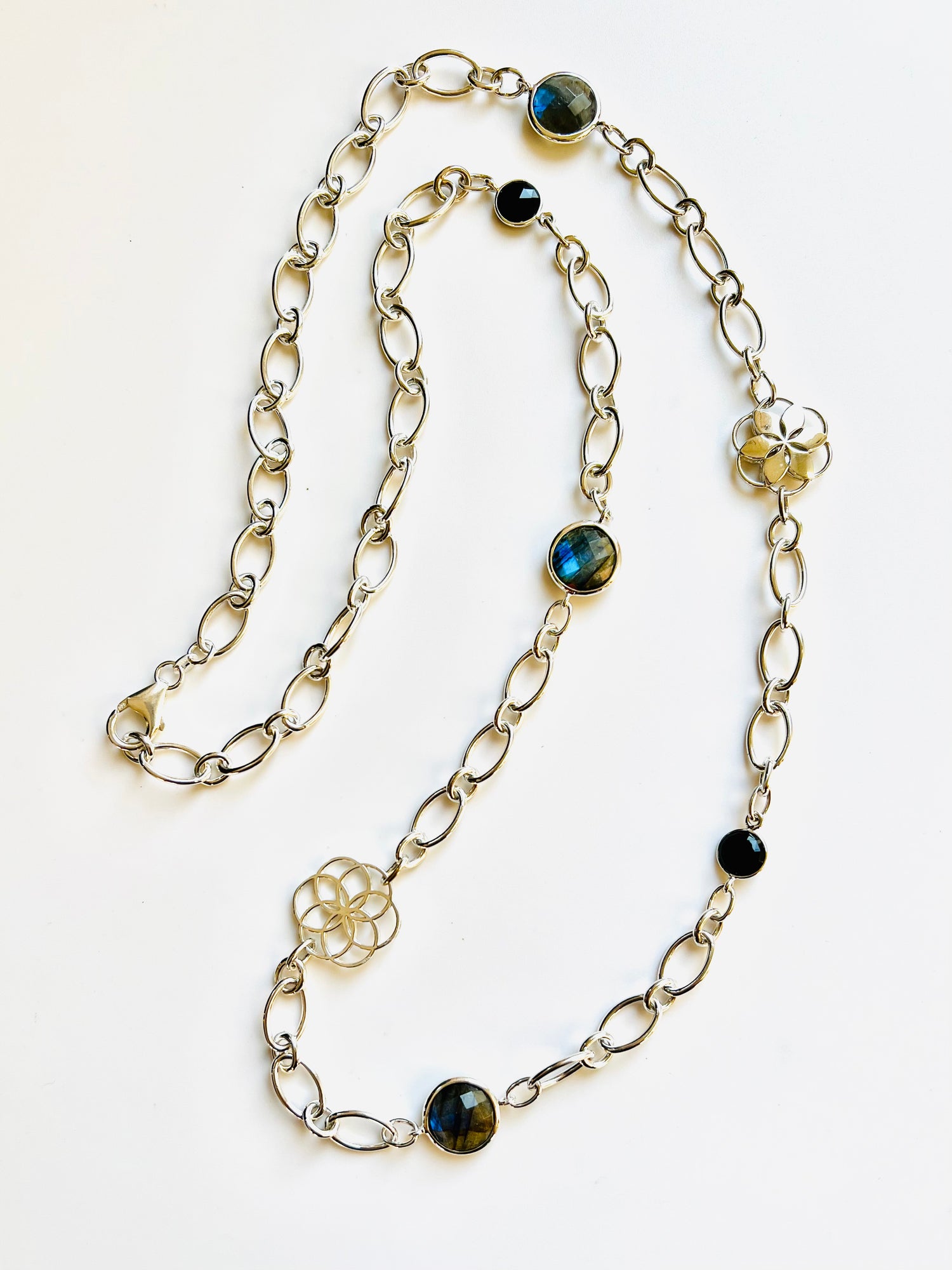 Labradorite Cascade Necklace by Hannah Daye