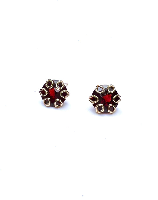 Poppy Earrings 14k Gold - Various Gemstones