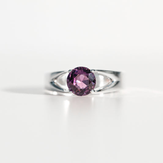 Amethyst Brillante Sterling Silver Ring Hannah Daye & Co