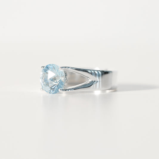 Sky Blue Topaz Brillante Sterling Silver Ring Hannah Daye & Co