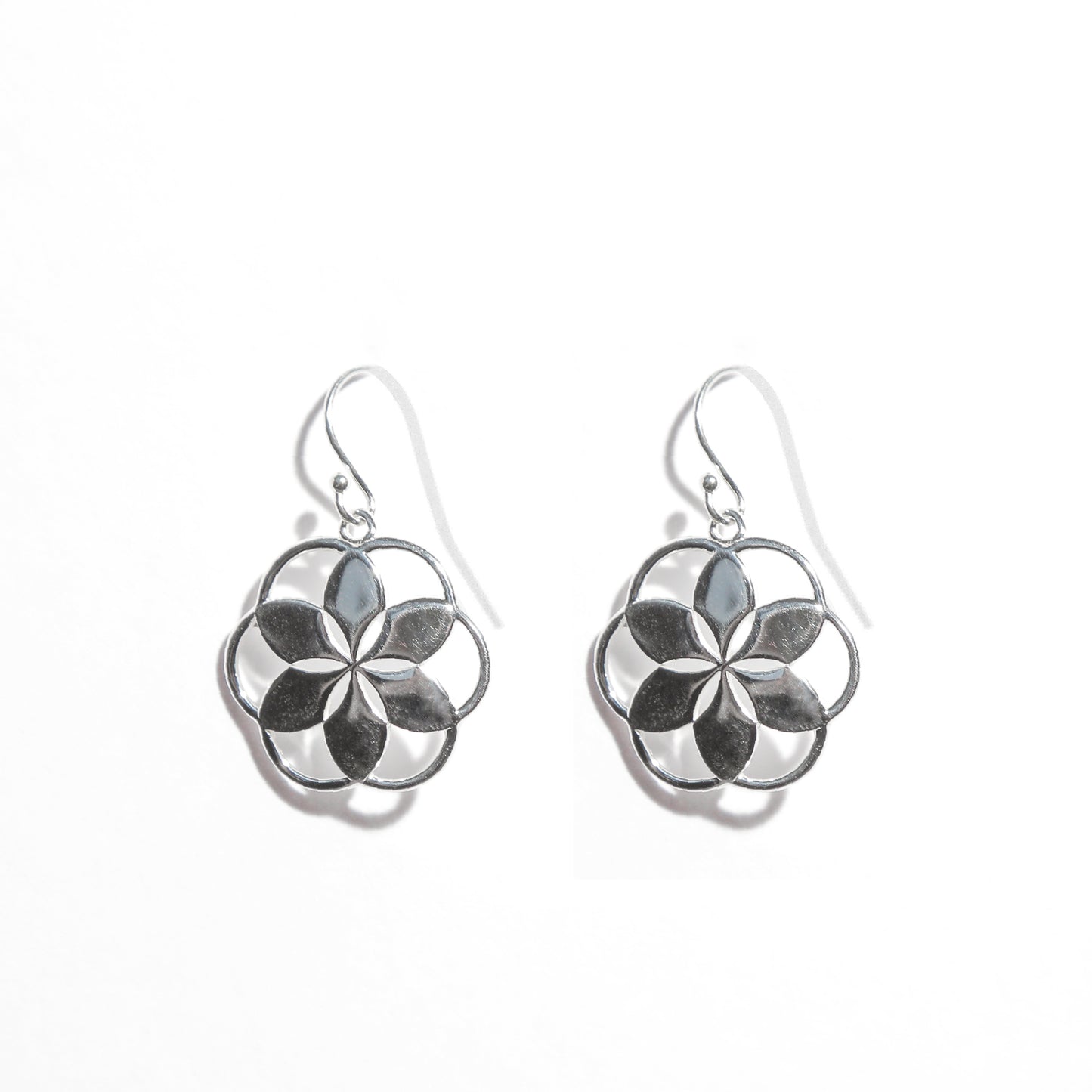 Rosette Dangle Earrings