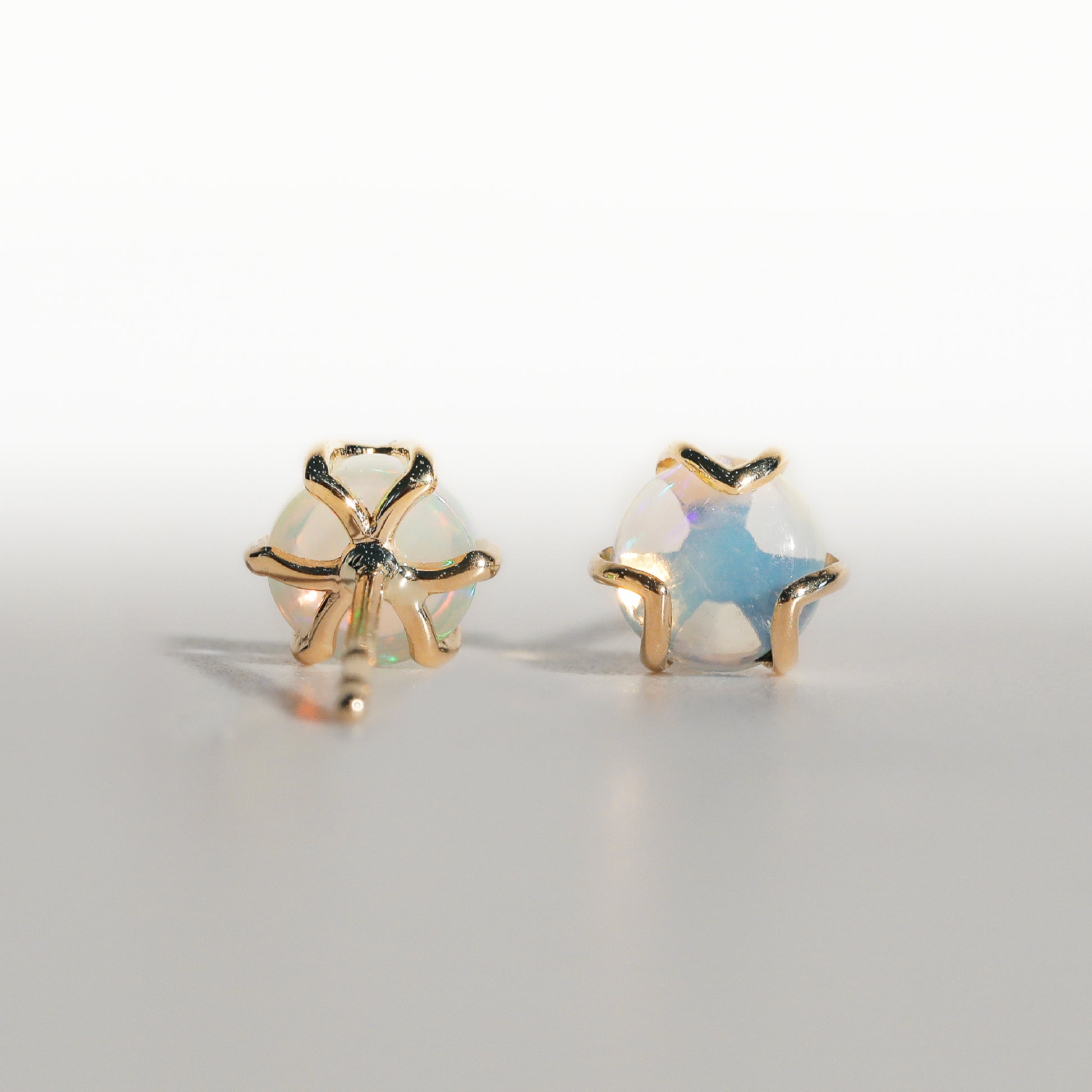 Fiore Earrings in Opal in 14k gold Hannah Daye & Co