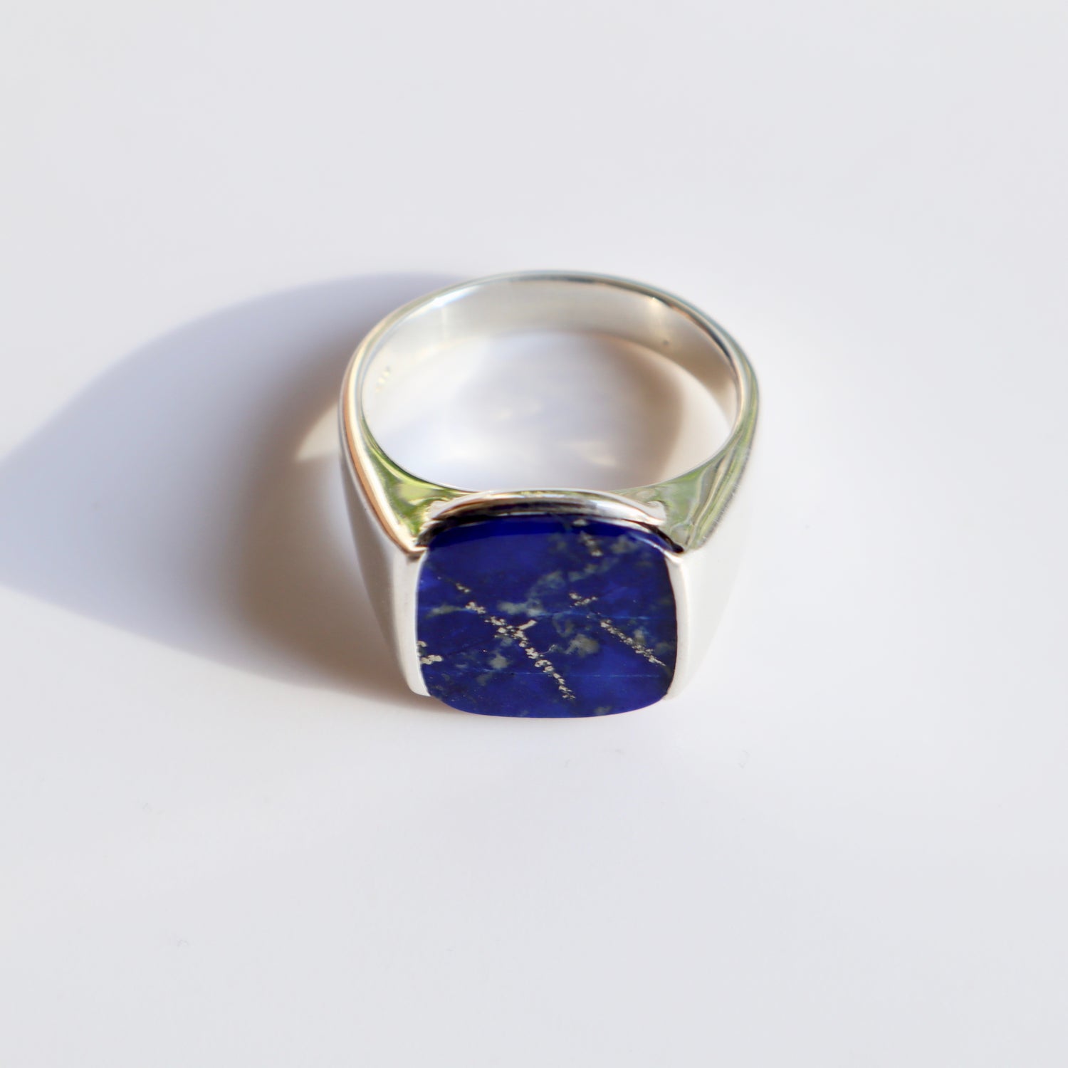 Milano Ring in Lapis and Sterling Silver by Hannah Daye & Co