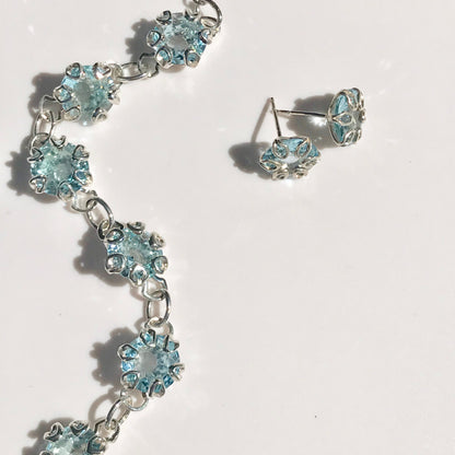 Poppy Bracelet - Sky Blue Topaz