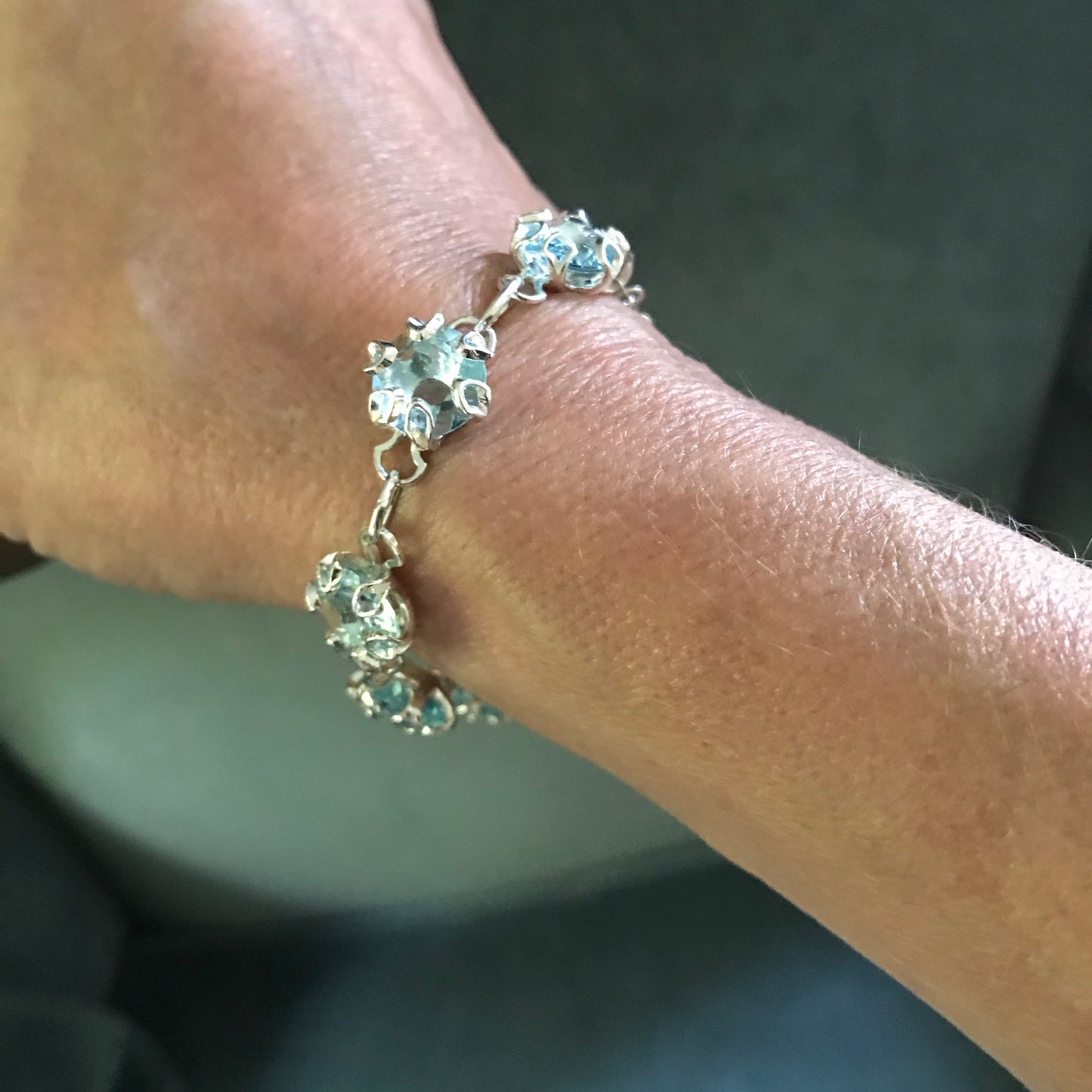 Poppy Bracelet - Sky Blue Topaz