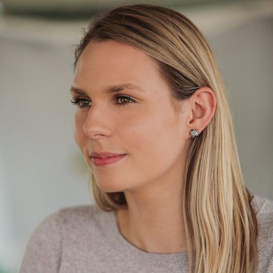 Poppy Earrings - Hematite - Hannah Daye & Company