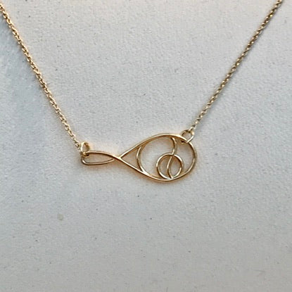 Deuce Tennis Necklace 14k gold Hannah Daye & Company