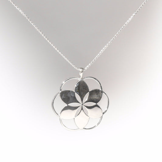 sterling silver necklace - Rosette - Hannah Daye & Company