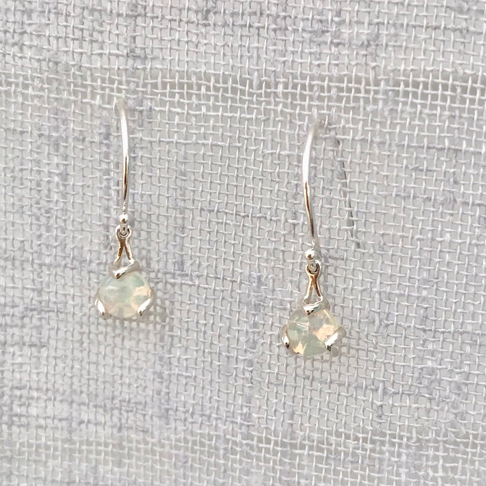 Fiore Drops Opal Silver Hannah Daye & Co