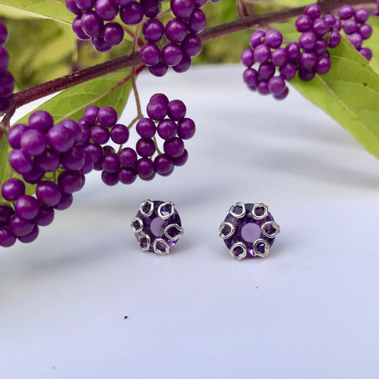 Poppy Earrings - Amethyst - Hannah Daye & Company