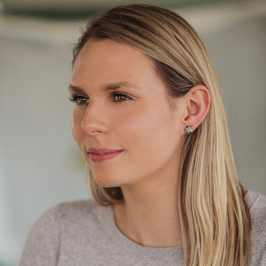 Poppy Earrings - Hematite - Hannah Daye & Company